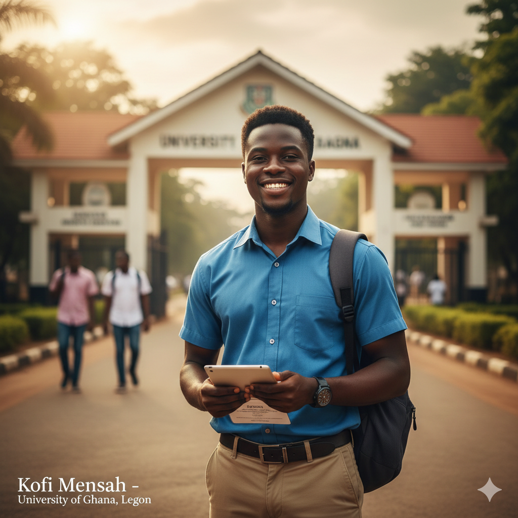 Kofi Mensah Becomes First in Family to Attend University kofi